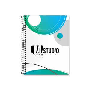 Caderno Universitário Capa dura, folhas offset 75g 195x275mm 4x4, Colorido   Contém 200 páginas (100 folhas frente e verso).
