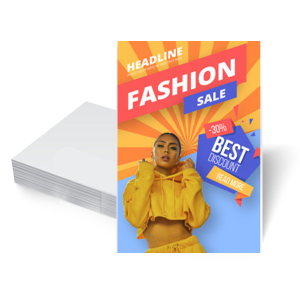 Flyers / Panfleto Couchê Couchê 115g.  Colorido.  Corte Reto. 100 e 200 unidades